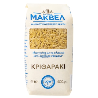 ΜΑΚΒΕΛ | Κριθαράκι Χαμηλού Γλυκαιμικού Δείκτη 400g