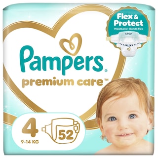PAMPERS | Πάνες Μωρού Premium Care Νο4 52 Τεμάχια
