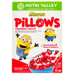 NUTRI VALLEY | Δημητριακά Minions Pillows Φράουλα 375g