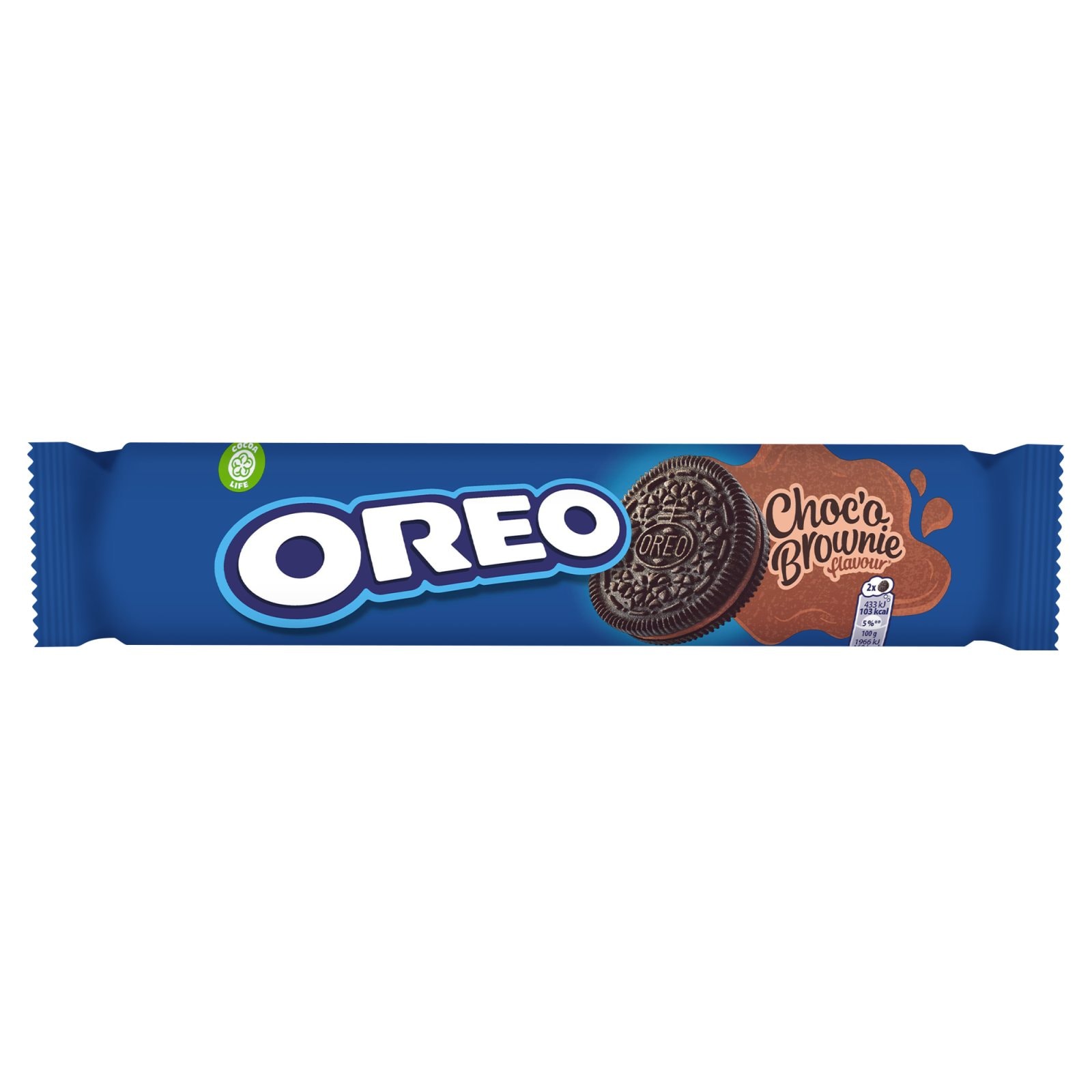 OREO Μπισκότα Γεμιστά Choco Brownie 154g
