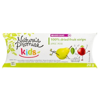 NATURE'S PROMISE | Αποξηραμένα Φρούτα Λωρίδες Μήλο Αχλάδι 20g