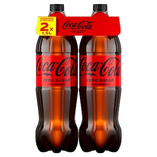 COCA COLA | ZERO | Αναψυκτικό Cola Zero Φιάλη 2x1,5lt