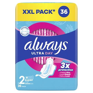 ALWAYS | Σερβιέτες Ultra Day Long Plus 36 Τεμάχια