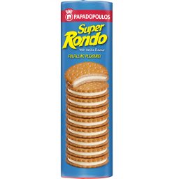 ΠΑΠΑΔΟΠΟΥΛΟΥ | Μπισκότα Super Rondo Γεμιστά με Βανίλια 500g