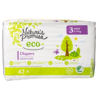 NATURE'S PROMISE | Πάνες Μωρού Eco Midi No3 42 Τεμάχια