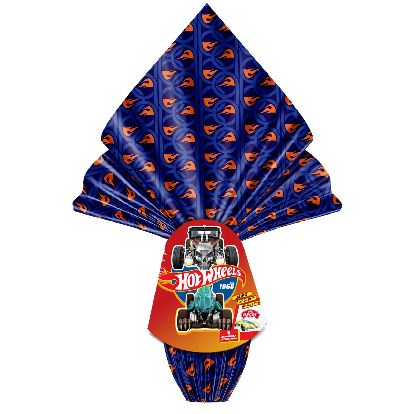 OSCAR Σοκολατένιο Αυγό Γάλακτος Hot Wheels 220g