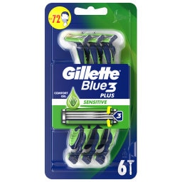 GILLETTE | Ξυραφάκια Blue 3 Plus Sensitive 6 Τεμάχια