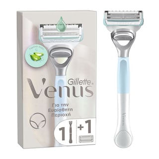 GILLETTE | Ξυριστική Μηχανή Venus Ευαίσθητη Περιοχή + Ανταλλακτικό 1 Τεμάχιο