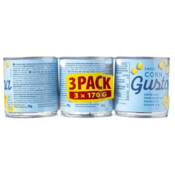 GUSTONA | Καλαμπόκι Γλυκό 3x140g