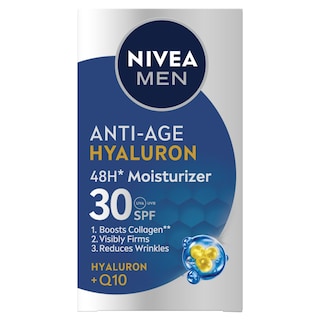 NIVEA | Ενυδατική Κρέμα Men Anti-Age Hyaluron + Q10 SPF30 50ml