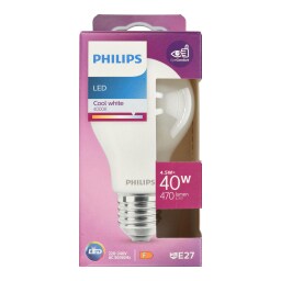 PHILIPS | Λάμπα Led E27 4.5W Ψυχρό Λευκό 1 Τεμάχιο