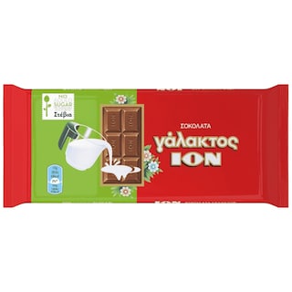 ΙΟΝ | Σοκολάτα Γάλακτος με Στέβια 60g