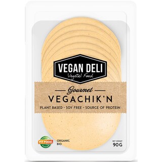 ΒΙΟΥΓΕΙΑ | Φυτικό Αναπλήρωμα Vegachik'n Vegan Φέτες 90g