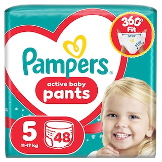 PAMPERS | Πάνες Βρακάκι Μωρού Pants Νο5 48 Τεμάχια