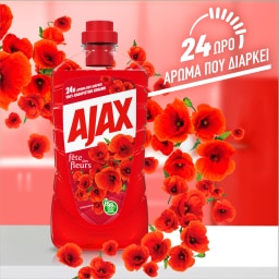 AJAX | Υγρό Καθαρισμού Fete Des Fleurs Αγριολούλουδα 1lt 1+1 Δώρο