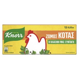 KNORR | Κύβοι Ζωμού Κότας 12 Τεμάχια 120g