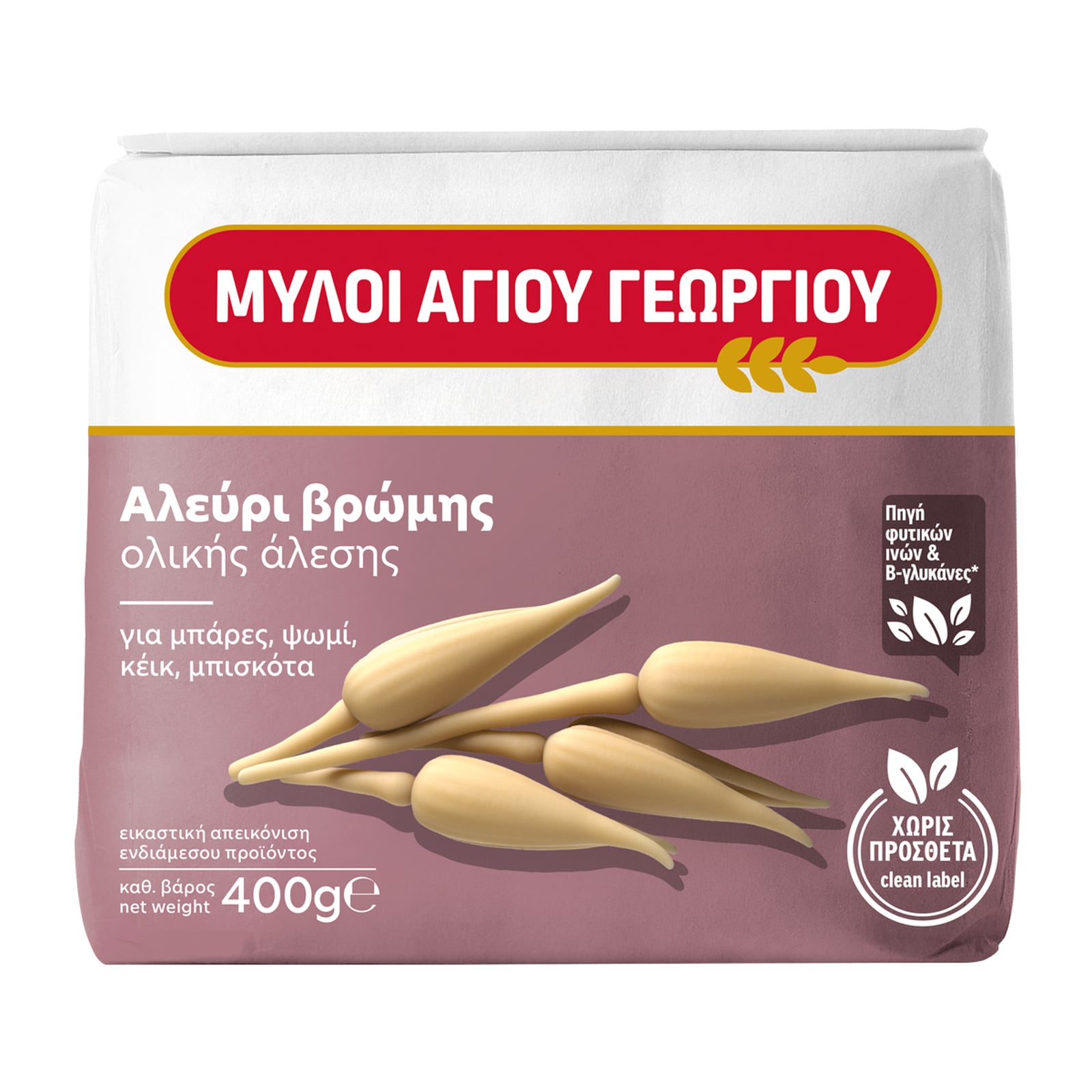 Αλεύρι Βρώμης Ολικής Άλεσης 400g