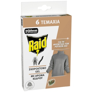 RAID | Σκοροκτόνο Gel Κέδρος 6 Τεμάχια