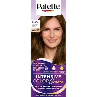 PALETTE | Βαφή Μαλλιών Intensive Color 5.50 Καστανό Ανοιχτό Χρυσό 1 Τεμάχιο