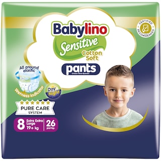 BABYLINO | Πάνες Βρακάκι Sensitive Pants Νο8 26 Τεμάχια