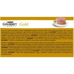 GOURMET | Γατοτροφή Gold Tartar Σολομός 4X85 gr