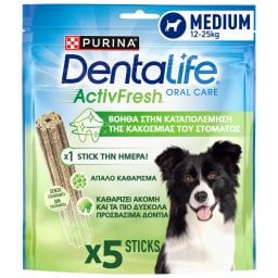PURINA ONE | Συμπληρωματική Τροφή Dentalife ActivFresh Μεσαίοι Σκύλοι 115g
