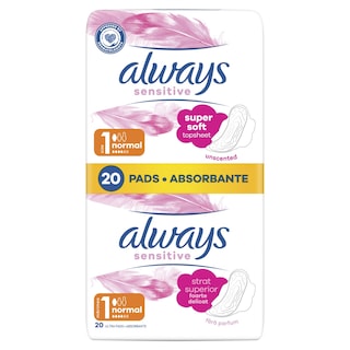ALWAYS | Σερβιέτες Sensitive Normal 20 Τεμάχια