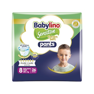 Πάνες Βρακάκι Μωρού Pants Sensitive Νο8 26 Τεμάχια
