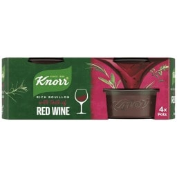 KNORR | Σπιτικός Ζωμός Κόκκινου Κρασιού 4x26g