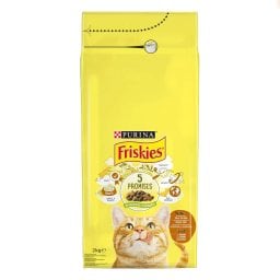 FRISKIES | Ξηρά Τροφή Γάτας Κοτόπουλο & Γαλοπούλα με Λαχανικά 2kg