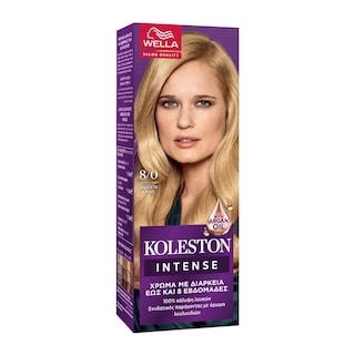 KOLESTON | Βαφή Μαλλιών 8/0 Ανοιχτό Ξανθό Mini Kit 1 Τεμάχιο