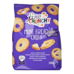 FINE CRUNCHY | Mini Bread Chips Σκόρδο 200g