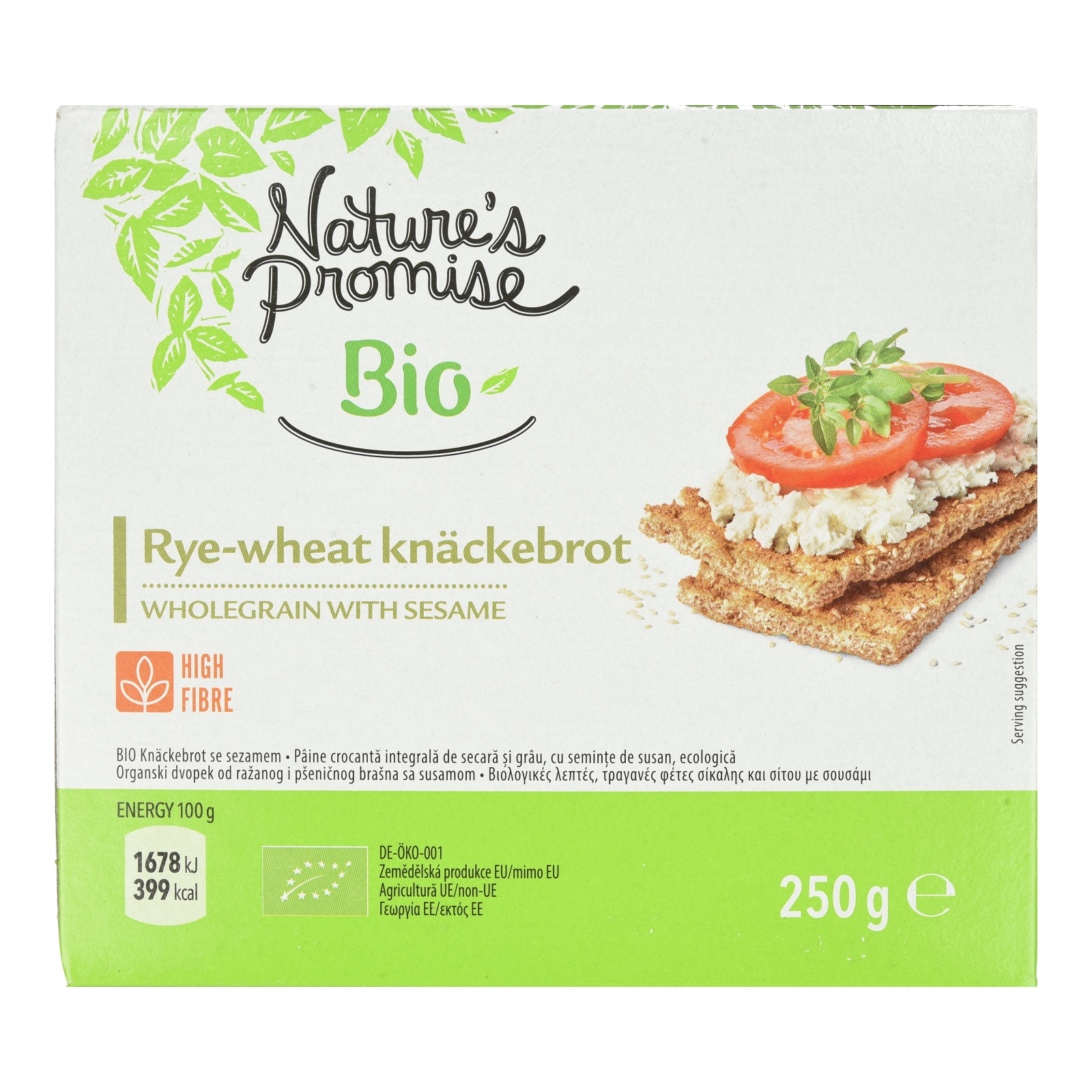 NATURES PROMISE BIO Φρυγανιές Bio Σίκαλης Σουσάμι 250g