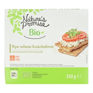 NATURES PROMISE BIO | Φρυγανιές Bio Σίκαλης Σουσάμι 250g