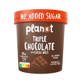 PLANET | Παγωτό Triple Chocolate 0% Ζάχαρη 250g