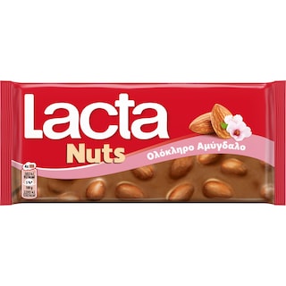 LACTA | Σοκολάτα Ολόκληρο Αμύγδαλο 100g