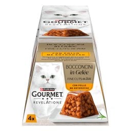 GOURMET | Γατοτροφή Revelations Fine Cuts Κοτόπουλο σε Ζελέ 4x57g