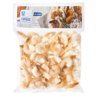 Γαρίδες Ινδίας Μέγεθος 31-40 Προβρασμένες 425gr
