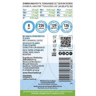 ΘΕΟΝΗ | Νερό Φυσικό Μεταλλικό Χάρτινη Συσκευασία 330ml