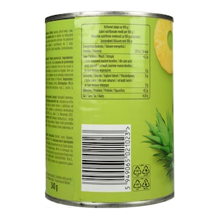 GUSTONA | Κομπόστα Ανανάς Φέτες 565g