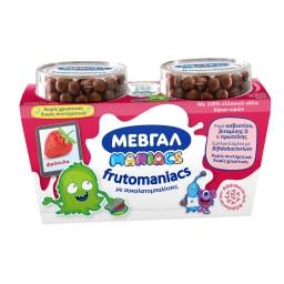 FRUTOMANIACS | Επιδόρπιο Γιαουρτιού Φράουλα Σοκολατομπαλίτσες 2x140g