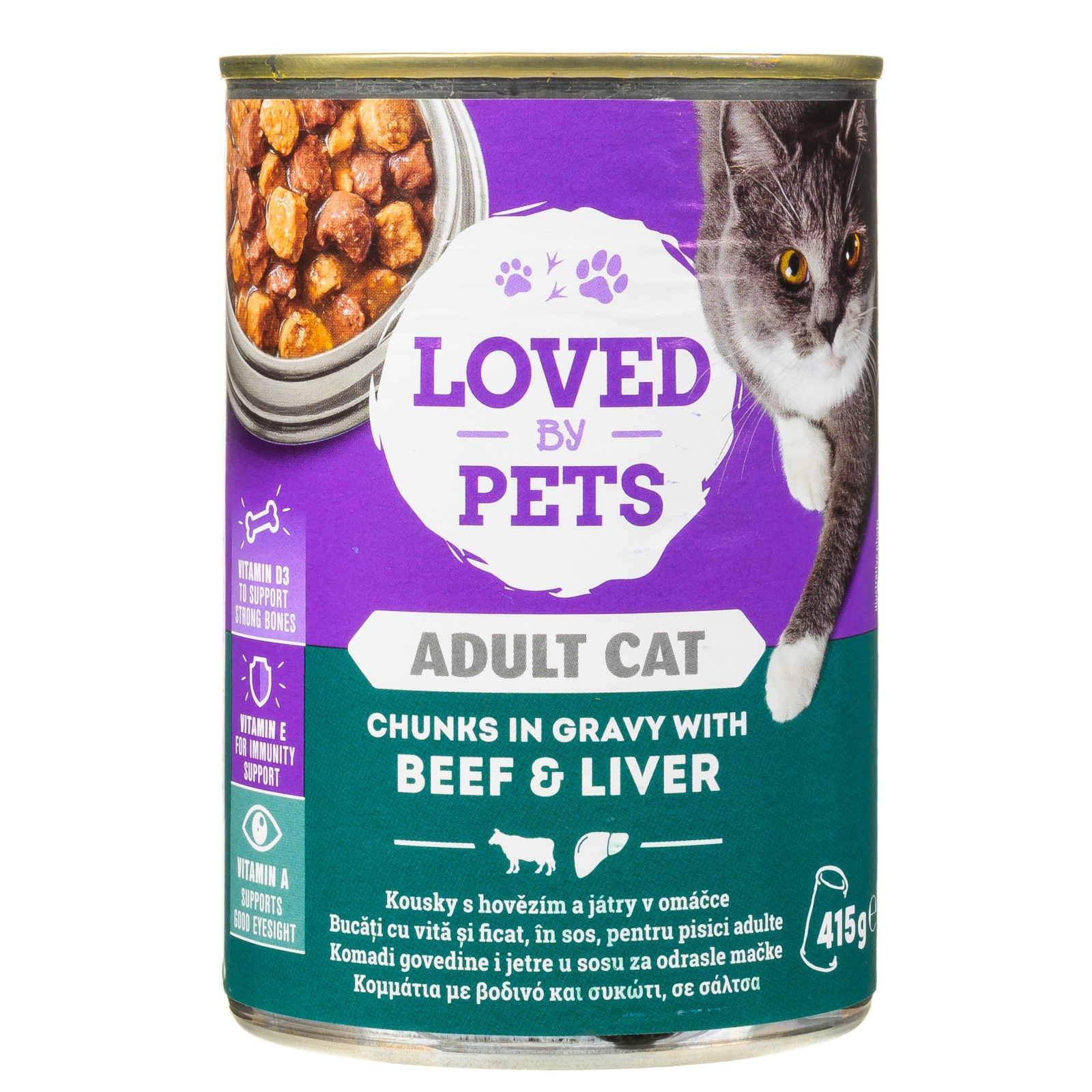 Γατοτροφή Βοδινό και Συκώτι σε Σάλτσα 415g