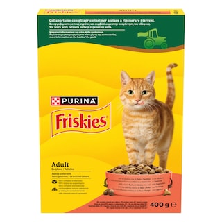 FRISKIES | Γατοτροφή Βοδινό και Κοτόπουλο με Λαχανικά 400g