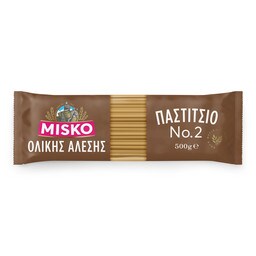 MISKO | Μακαρόνια Παστίτσιο Ολικής Άλεσης 500gr