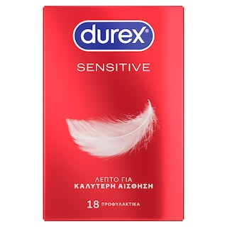DUREX | Προφυλακτικά Sensitive Thin Feel 18 Τεμάχια