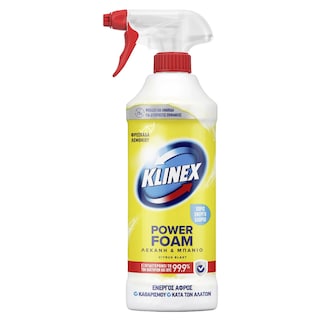 KLINEX | Αφρός Καθαρισμού Μπάνιου Power Foam Citrus 435ml