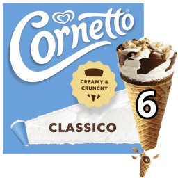 CORNETTO | Παγωτό Χωνάκι  6X60gr