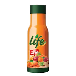 LIFE | Φυσικός Χυμός Πορτοκάλι Μήλο Καρότο 400ml