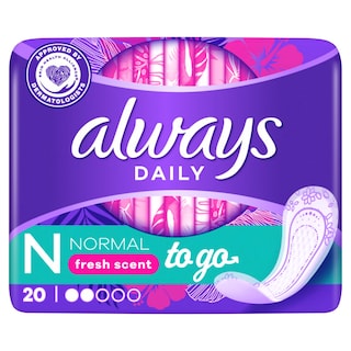 ALWAYS | Σερβιετάκια Normal To Go Fresh 20 Τεμάχια