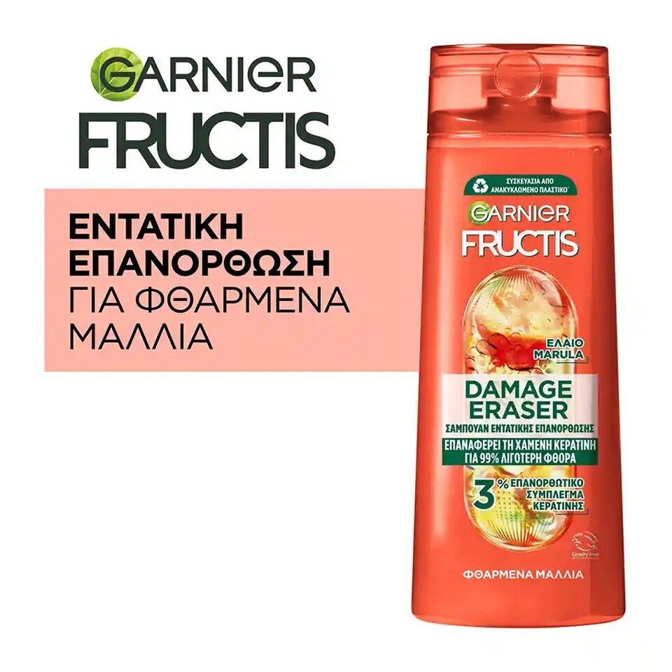 FRUCTIS Σαμπουάν Damage Eraser Εντατικής Επανόρθωσης 400ml